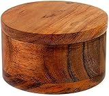 Kaizen Casa Salzbehälter aus Holz für Küche oder Esszimmer mit Einzelfach für Salz,...