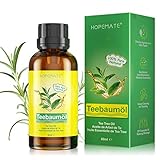 Teebaumöl 100% Reines und Naturrein, 60ML Tea Tree Oil Anti Pickel, Akne, Warzen und...