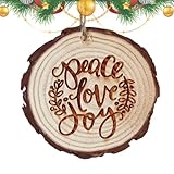CENMOO Weihnachtsbaum Anhänger Rustikale und Warme Christbaumschmuck Ornamente für...