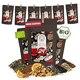Tee Adventskalender 2024 Bio - Tee Geschenk für Frauen und Männer - Mit Liebe...