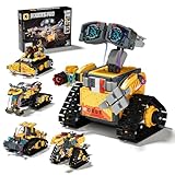 ZWOOS Technik Roboter Kinder Bauspielzeug,5-in 1 Programmierbarer Roboter...
