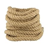 SINJEUN 26mm x 10m Juteseil, Gelb Vintage Handgefertigtes Hanfseil, Juteschnur für...