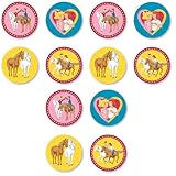 Essbarer Muffinaufleger 'BIBI UND TINA' 12 Stück // Muffinaufleger Bibi und...