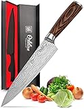 ORBLUE 8' Kochmesser Profi Messer - Edelstahl Chef Knife mit rutschfestem ergonomischen...