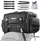 Rhinowalk Motorrad Sitztaschen 40-60L Wasserdicht Motor Rücksitztasche Gepäcktasche...