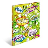 HERMA Sammelmappen A4 Comic Set, 3 Stück, Kinder Eckspanner-Mappen aus Kunststoff mit...