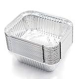 fuxunamz Grill Aluschalen Tropfschalen Grillschale Auflaufform - 25 Stück Einweg Schalen...