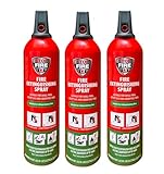 IWH 440283 3x750 ml für Feste Brennstoffe, Öle und Lithiumbatterien Feuerlöschspray,...