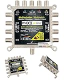 maxx.onLine Multischalter 8 Teilnehmer & 1 Satellit, Quad- & Quattro LNB...