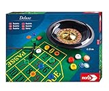 noris 606102025 Deluxe Set Roulette – mit 2 Stahlkugeln, 60 Jetons und weiterem Zubehör...
