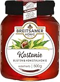 Breitsamer Honig Kastanie edel 500g - Flüssiger Kastanienhonig, herb würzig im Geschmack...