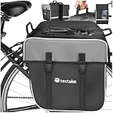 tectake® Gepäckträgertasche für Fahrrad und eBike, 35 L, Fahrradtaschen für...