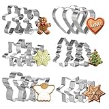 18 Stücke Weihnachten Ausstechformen Set,Mini Weihnachten...