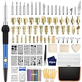Brandmalerei Lötkolben Set 113PCS Lötset - Brandmalkolben Set 60W Einstellbare...