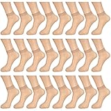 Bencailor 24 Paar Frauen Durchsichtige Söckchen Dünne Transparente Nylon...