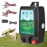 GJCrafts Weidezaungerät 10km Reichweite, 1.5-2J - Elektrozaun Energizer für...