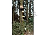 SUTTER Transportabler ALU Teleskop Hochsitz & Ansitzleiter 3,0m / Komfortabel und einfach...