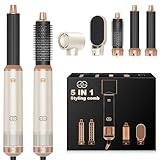 Airstyler 5-in-1 Lockenstab, Golden Goods Hairstyler Set mit Warmluftbürste,...