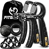 FitBeast Handtrainer Trainingsset (5-teilig), 2 Unterarmgriff Einstellbare Widerstand...