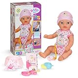 BABY born Lena 36cm, Babypuppe mit 7 Funktionen für Kleinkinder ab 1 Jahr, funktioniert...