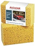 ALCLEAR 6080WS 2er Set Auto Waschschwamm, Jumbo Autoschwamm für Autopflege, Lack, Felgen,...