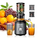 Entsafter Slow Juicer -Große 103mm Öffnung Entsafter Gemüse und Obst...