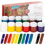 Sonnet - Hochwertiges Gouache Farben Set (12x40ml) | Wasserbasierte Gouache...