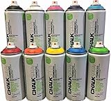 KLAMOTTEN STORE Kreidespray Sprühkreide Markierungsspray Chalk Paint...