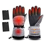 NAVESO Beheizte Handschuhe mit Akku, Handschuhe mit Heizung 5000 MAH Akku, 3...