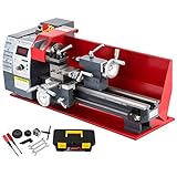 VEVOR Metalldrehmaschine 8X16 Zoll Präzisions-Minidrehmaschine mit variabler...