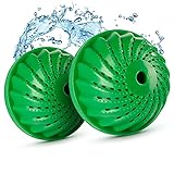 Waschklar® Waschball 2er Set inkl. Austrittschutz | Öko Waschball für saubere...