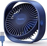 EasyAcc USB Ventilator, Mini Ventilator, Leise USB Tischventilator mit 2 Jahre Garantie,...