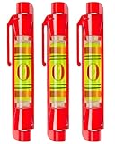 FIRECORE Mini-Wasserwaagen,3pcs Schnurwasserwaage, wasserwaage klein mit offenem...