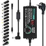 5A 120W Universal Einstellbarer Netzadapter, Einstellbares Netzteil Adapter, 100V-240V AC...
