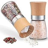 ZOLMER® Gewürzmühle 2er Set mit verstellbarem Keramikmahlwerk - Edle Salzmühle &...