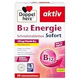 Doppelherz B12 Energie Sofort – Vitamin B12 trägt zur Verringerung von Müdigkeit und...