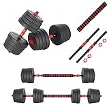 Hantelset + Hantelstange 30KG 2 Hanteln 15 kg verschiedene...