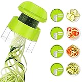 Spiralschneider Gemüse Julienneschneider 4 in 1 Zoodle Maker Zucchini Spaghetti...