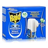 Raid Mückenstecker 45 Nächte, Elektrischer Insekten-Schutz vor Mücken & Tigermücken,...
