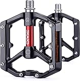 CXWXC Fahrradpedale mit Reflektoren MTB Pedale Aluminiumlegierung Fahrrad Pedale Set 3...