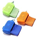 EasyULT Kühlhandtuch [3 Stück], Handtuch aus Mikrofaser, Sporthandtuch,...