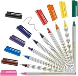 edding 89 - Fineliner - 10er-Set mit bunten Farben - extrafeine Rundspitze 0,3...