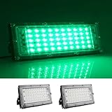 MODOAO Flutlichter für den Außenbereich, 2 Stück, 50W, 4800lm,grüne...