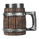 Beer Tankard Cup - Coffee Cool Mug, Traditionelle Bär Whisky Tankard | Doppelschicht...
