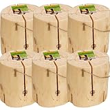 Schwedenfeuer 21 cm x 23 cm Brenndauer 120 min Holz Kamin Feuerschale (6)