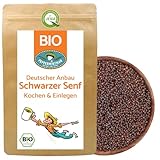 BIO Schwarze Senfkörner 250g - Deutscher Anbau - Würzen & Senf herstellen -...