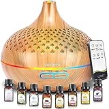 ZOVHYYA 500ML Aroma Diffuser Diffuser Ätherische Öle Mit 8 Ölen...