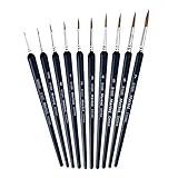 Yamjisen Bettwäsche Aquarellpinsel malen 10 Acryl- Acrylmalerei für und Gouache Büro &...