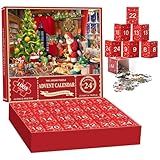 Kreativ Adventskalender 2024 Weihnachtspuzzle 1008 teile 24 Boxen Weihnachts-Countdown...