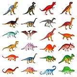 FANTESI 24 Stück Dinosaurier Figuren, Dinosaurier Spielzeug Klein Dino Figuren Mini...